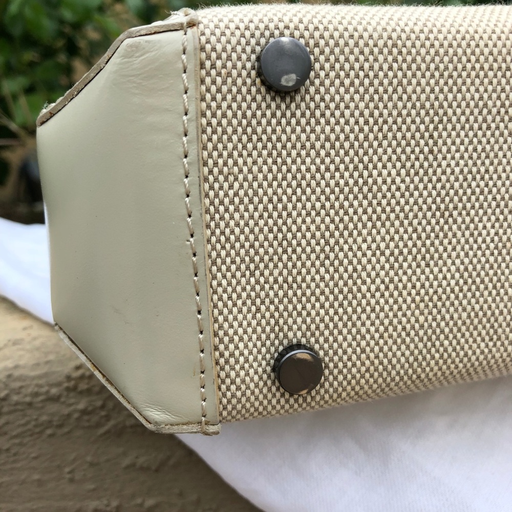 Bally Beige Canvas & Leather Shoulder Bag - Picture 4 of 8